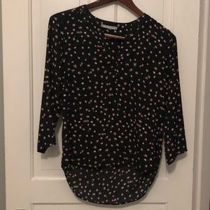 Daniel Rain Black Floral Top